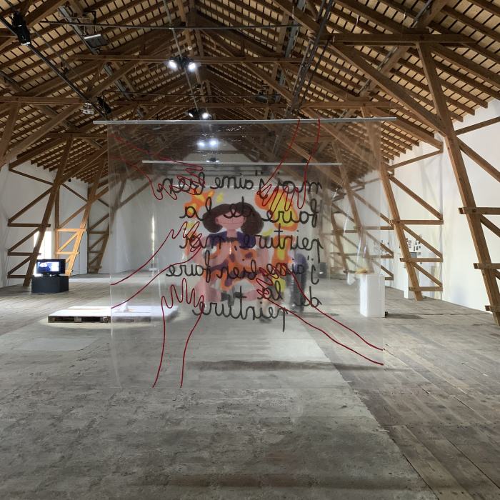 Emilie Gougain, sans titre, 2020, travail de Bachelor, Offline, Ferme-Asile, Sion, photo : DR