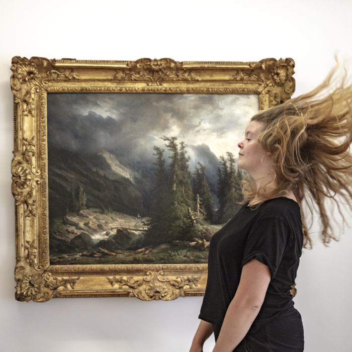 François Diday, Chemin du col du Grimsel à la Handeck, 1855, Musée d’art du Valais © Musées cantonaux du Valais, Sion. Photo et interprétation : Olivier Lovey